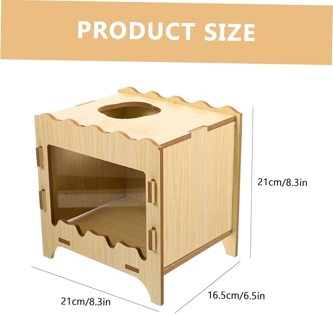 Toddmomy Hamster Nest Small Animal House Gerbil Digging Box Pet Nest Toy Scratch-Resistant Design