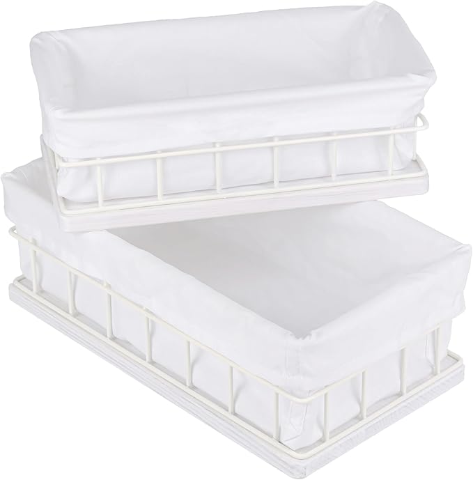 BAOBAB WORKSHOP Toilet Paper Organizer - Bathroom Basket Set of 2