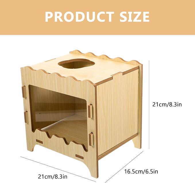 UKCOCO Hamster Digging House Toy Comfortable Hideout Nest Thick Bedding for Small Pets Mining Box for Hamsters Gerbils and Mice