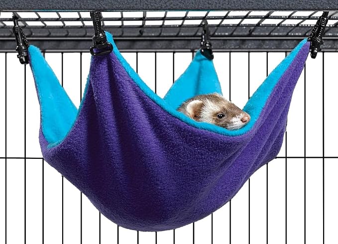 MidWest Homes for Pets Ferret Nation Small Hammock for Ferret Nation & Critter Nation Small Animal Cages | Measures 13L x 12W - Inches