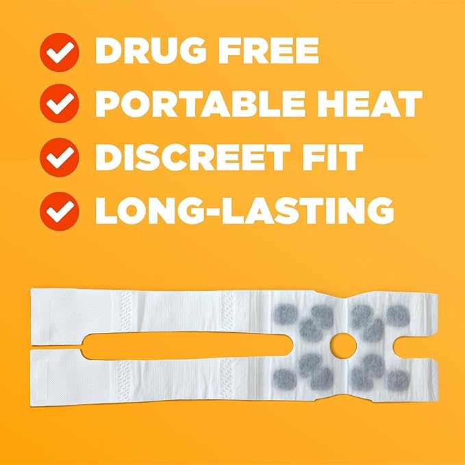 ThermaCare Knee HeatWraps - Targeted Knee Pain Relief with 8-Hour Therapeutic Heat - Flexible, Discreet, Drug-Free Portable Heat Therapy (6-Count)