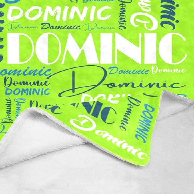 Dr.TOUGH Personalized Name Blanket Personalized Blanket for Adult Kids Flannel Customized Personalized Blankets and Throws