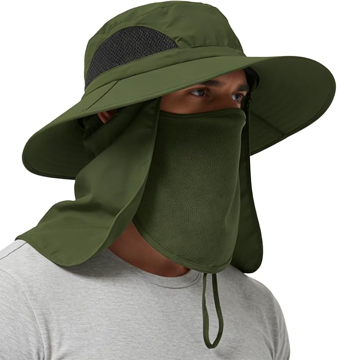 EINSKEY Wide Brim Sun Hat, UPF 50+ UV Protection Waterproof Packable Bucket Hat for Men & Women, Fishing Hiking Beach Garden