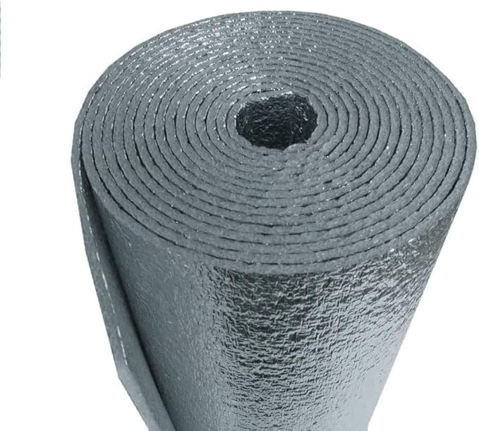 US Energy Products Reflective Foam Core Insulation Shield, Heat Shield, Thermal Insulation Shield Vapor Barrier (R8) Water Proof Meets All Fire Codes (1/4 inch Thick) (1ft x 5ft)