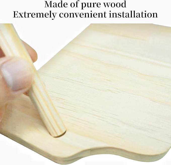 Wooden Hamster Platform for Hamster Cage Accessories Climbing Toys Dwarf Syrian Hamster Gerbil Rat Mice Degus or Other Small Pets (Triangle)