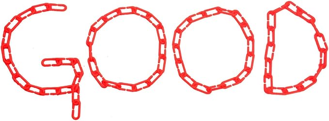 200Pcs Red C-Clips Plastic Chain Links for Birds & Small Pets | Non-Toxic Safe & Durable. Chew-Resistant For Indoor/Outdoor. C-Clip Snaps Together Easily. Plastic Chain Toy For Small Pets