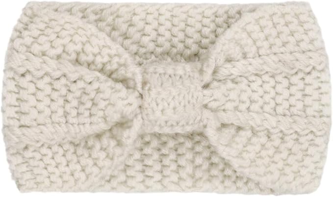 DRESHOW Winter Knit Chunky Headbands for Women Crochet Turban Knitted Ear Warmer Fashion Head Wrap 6 Pack