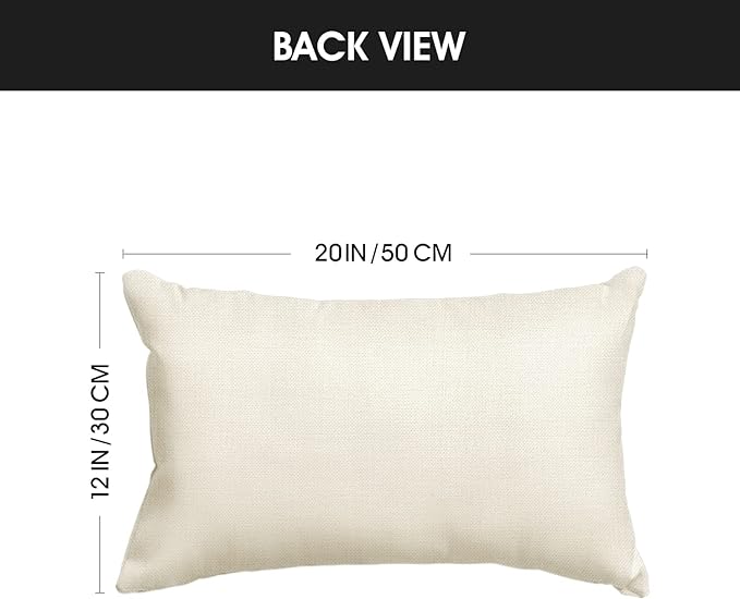 AVOIN colorlife Christmas Let It Snow Winter Red Throw Pillow Cover, 12 x 20 Inch Winter Holiday Cushion Case Decoration for Sofa Couch