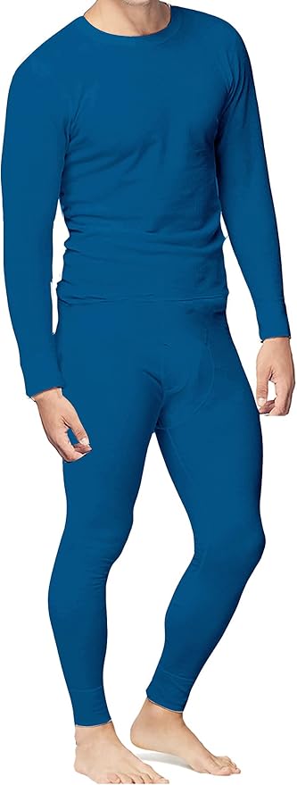 Place and Street Men’s Cotton Thermal Underwear Set Shirt Pants Long Johns