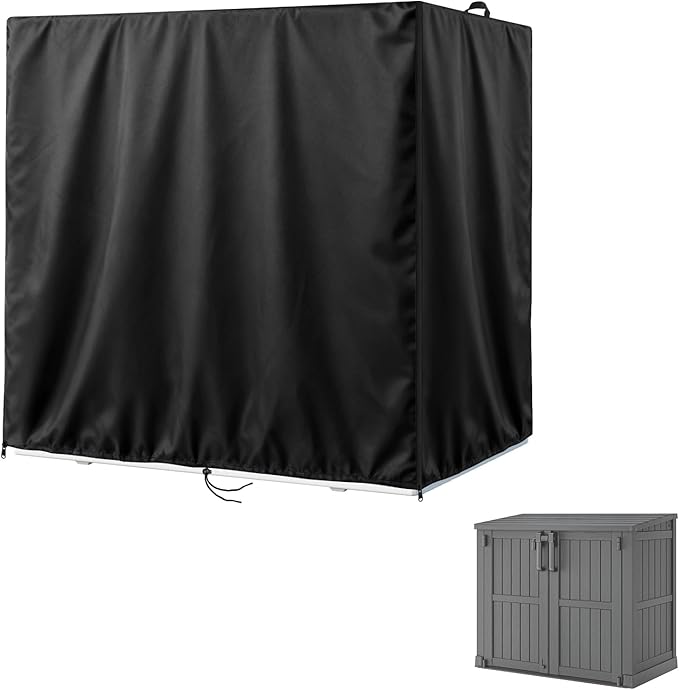 Kasla Storage Cabinet Cover, Outdoor Chest Storage Waterproof Cover, Weatherproof Cabinets Covers for Kitchen Patio Garden Backyard - 52"Lx30"Wx43"H