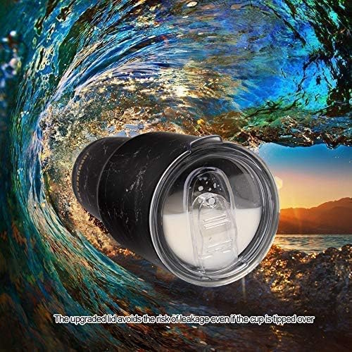 Jormungand 30 oz Tumbler Stainless Steel Vacuum Insulated Travel Mug with Leak Proof Lid Double Wall Coffee Cup Water Bottle for Cold Beverages 30oz Tumbler Marble Black