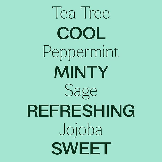 Plant Therapy Tea Tree and Peppermint Essential Oil Natural Body Wash with Pump 32 oz For all Skin Types, Sulfate Free Body Wash, For Men or Women
