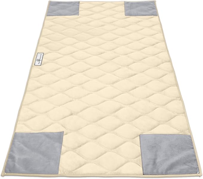 Paw Inspired PopCorner Washable Fleece Cage Liners, C&C 2x4, Beige | Reinforced Corners, Super Absorbent Mat, Bedding, Waterproof Bottom, Guinea Pigs, Ferrets, Rabbits, Hamsters, Small Animals