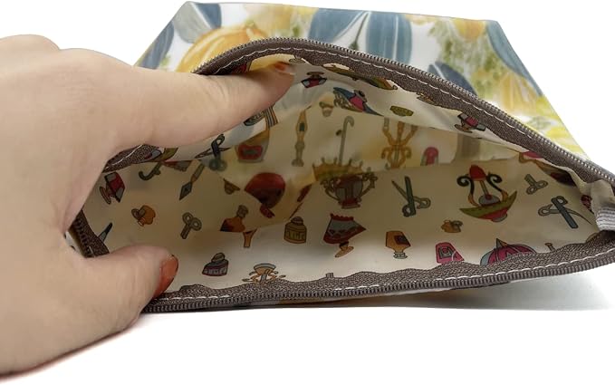 Hunger Yellow Tulip Print Make-Up Cosmetic Bag Carry Case (P11417013)