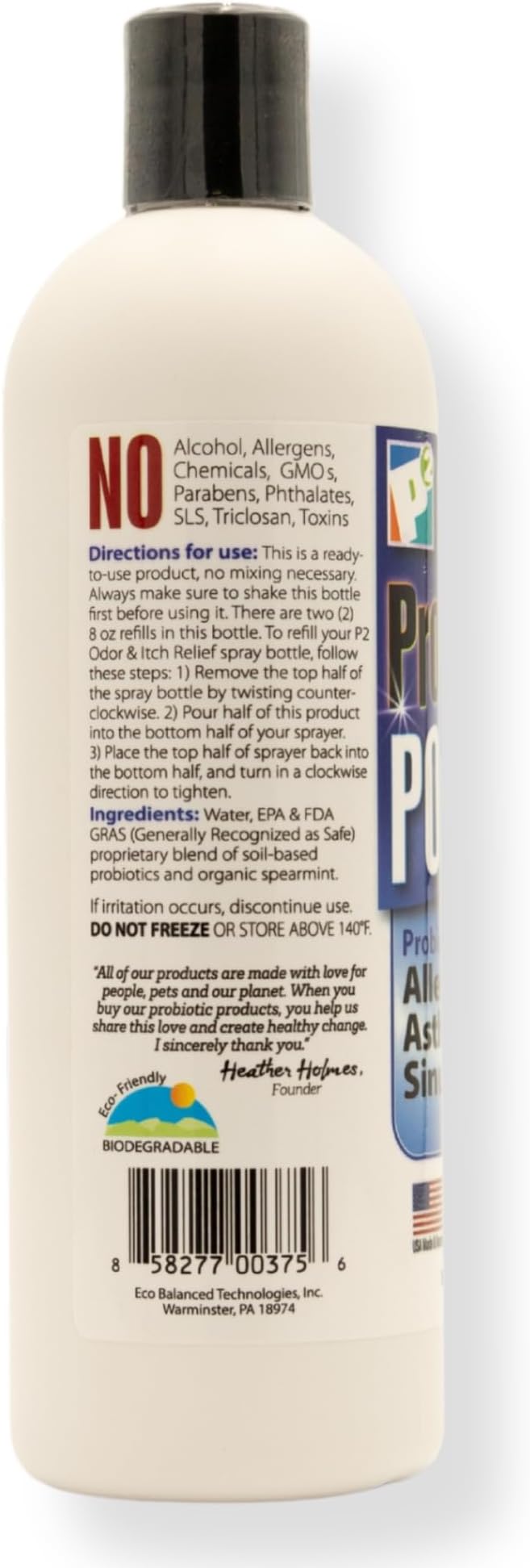 Allergy Asthma Sinus Relief Refill - Nasal Friendly Room Mist, Dust Mite, Pet Dander & Mold Spray, Eco-Friendly, Furniture, Fabrics, Bedding, Vents – 16 oz