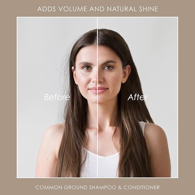 Common Ground Volumizing Natural Conditioner, Paraben and Cruelty Free, Vegan, Plant-Based, Botanical Magnolia Scent, Avocado Oil, pH5.5, Healthy Scalp, Shine, Color Safe for Men, Women