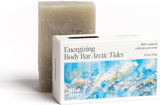Siblings Essentials - Candle Refill Kit, DIY Candle Kit | (No 05: Clove, Lavender, Cedarwood) and Rejuvenating Body Bar Soap (Arctic Tides)