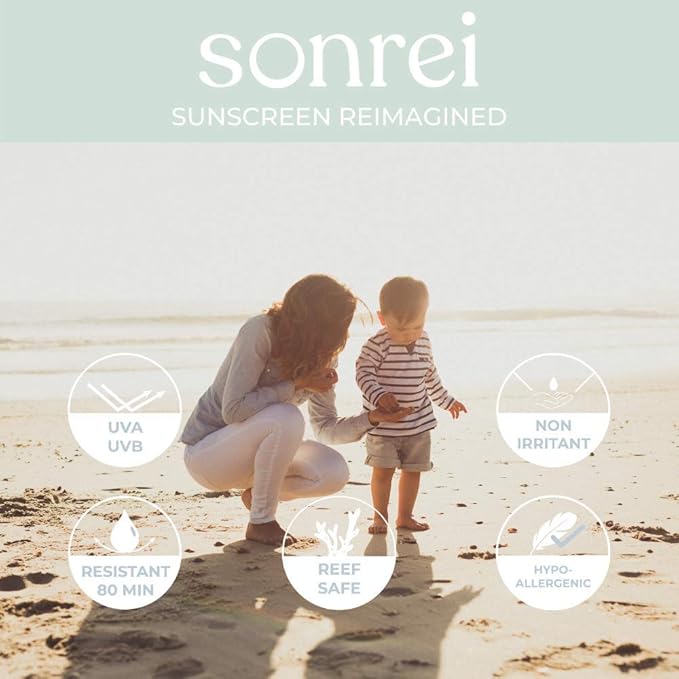 Sonrei Kids ZinQ™ Organic Mineral Mist Sunscreen | SPF 30, Broad Spectrum, Water-Resistant | Vegan, Eco-friendly (6 Fl Oz (Pack of 1))