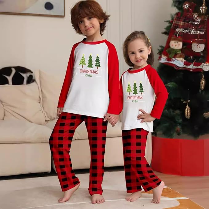 TEERAPHIQUE Christmas Pajamas for Family,Family Holiday Pajamas Matching Sets,Xmas Jammies for Couples