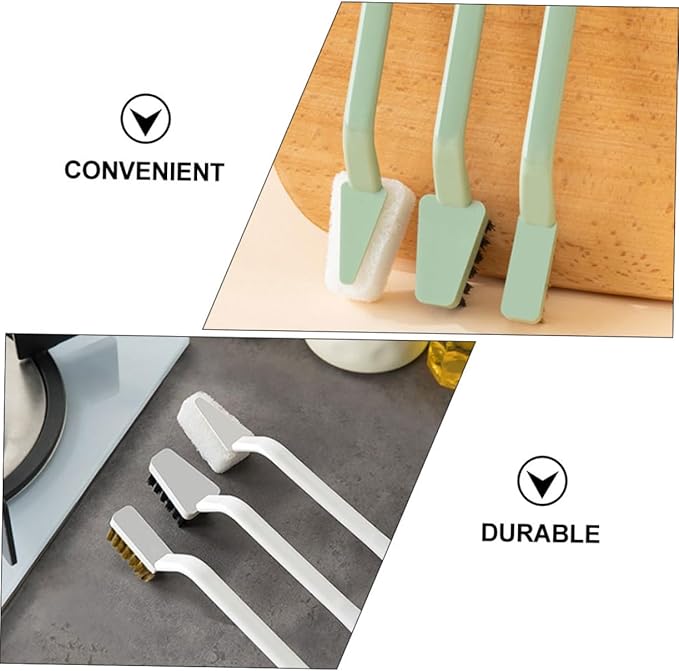 ABOOFAN 6pcs Kitchen Cleaning Brush Set Multi-Functional Stove and Sink Scrubber Ergonomic Design for Heavy Duty Cleaning for Kitchen Countertops and Pots