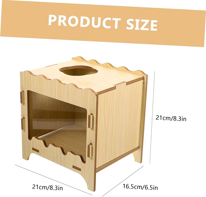 balacoo Hamster Digging Box Toy Nest for Small Pets Interactive Hiding Plaything and Design for Indoor and Outdoor Use