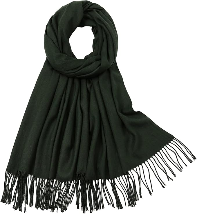 RIIQIICHY Women's Scarf Pashmina Shawls and Wraps for Evening Dress Bridesmaid Wedding Bridal Winter Warm Long Large Scarves