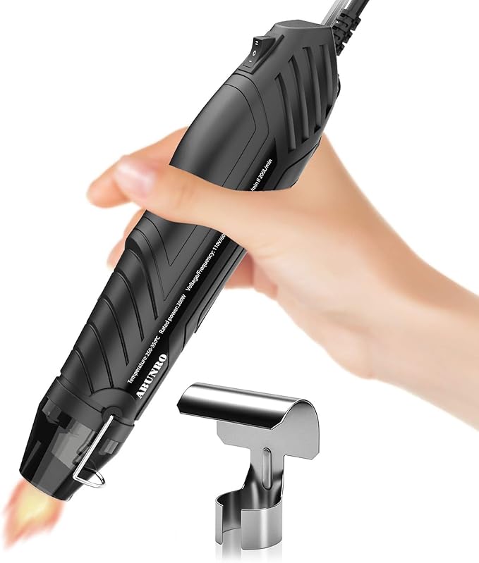Heat Gun, Uptdae Version 110V 300W Mini Handheld Hot Air Gun with 6.6ft Cable, Portable Heat Gun For Crafting, Embossing, Shrink Wrapping PVC, Drying Paint, Clay, Rubber Stamp