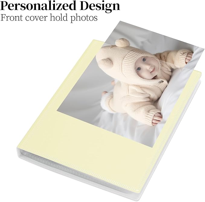 Vienrose Small Photo Album 6-Pack 4 x 6 Photo Book Album, Each Picture Book Holds 52 Photos Mini Photo Book with Customizable Cover, Postcard Album, Baby Photo Albums (Beige)
