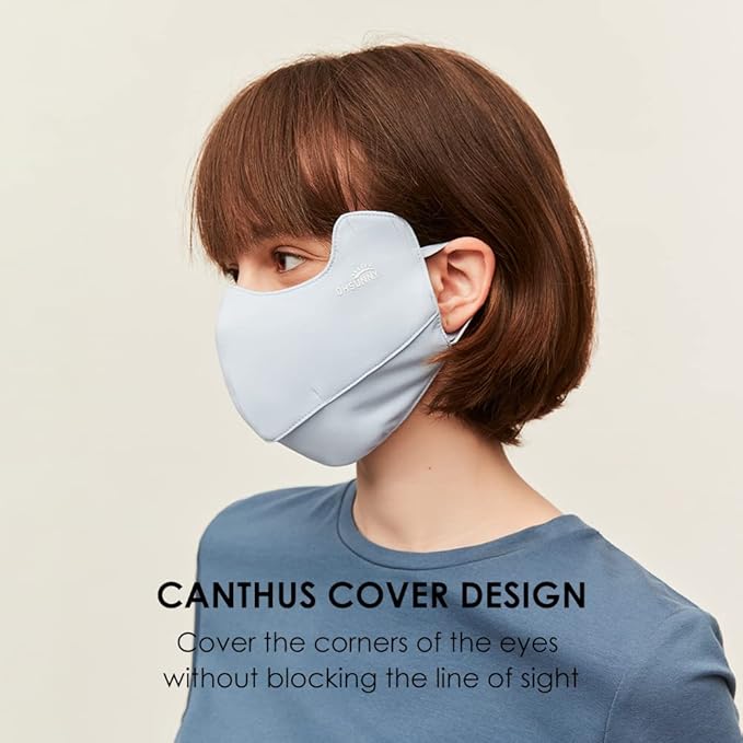 Sun Protection UPF 50+ UV Face Cover Summer Face Mask Neck Gaiter with Ear Loops SLN3M308