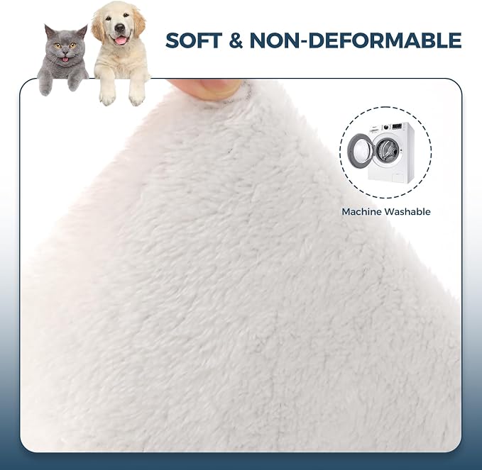 Admaison Cat Hammock for Cage Hanging Reversible 2Pack,Pet Hammock Bed Adjustable,Soft Sleeping Hammock for Cats,Ferret,Puppy,Rabbits,Small Animals (L, CAT)