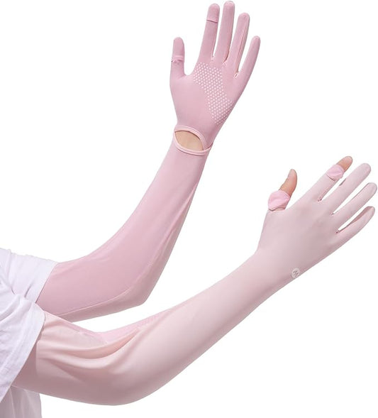 Women Driving Gloves – Full Finger, Lightweight Breathable UV Sun Protection, Touchscreen Gloves for Summer