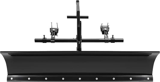 60 In Universal Black Snow Plow Blade Compatible with 5ft Wide Zero Turn Mowers Snow Plow Powder Coated Adjustable Durable