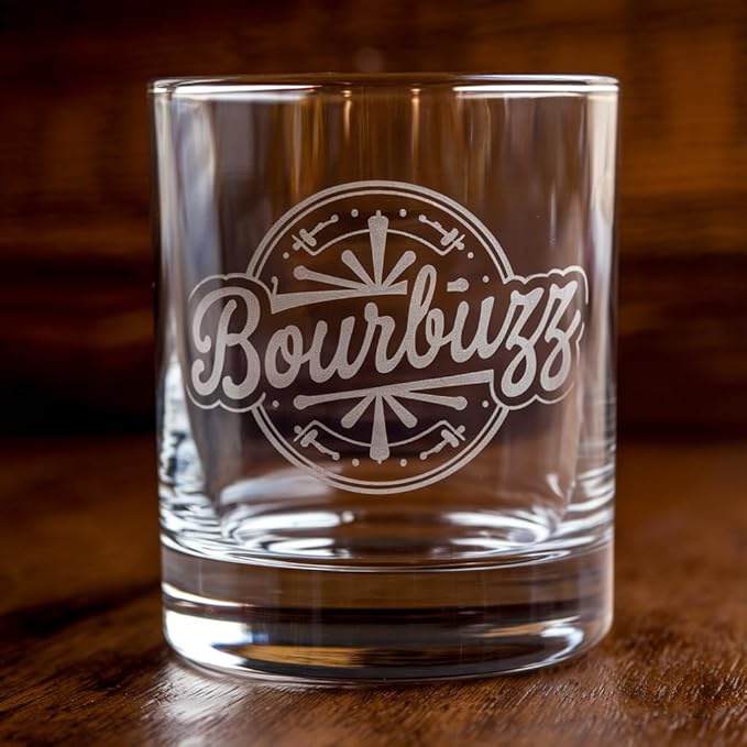 Personalized Whiskey Glass – Custom Engraved Rocks Glass, Sand Carved for Deep Etching – Heavy Base Old Fashioned Glasses for Bourbon, Scotch, Cocktails – 10.5 oz – Unique Gift for Men, Dad, Husband