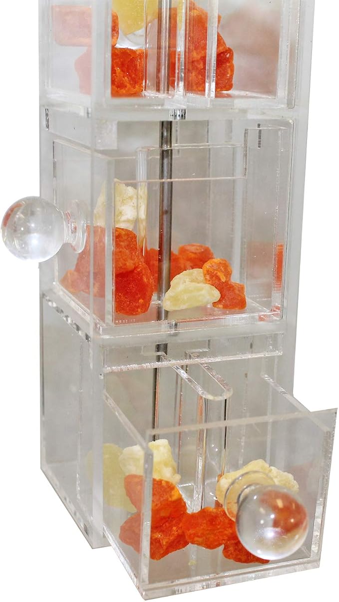 Doors & Drawers - Durable Interactive Treat Forage Box Cage Accessory Toy - for Sugar Gliders, Rats, Chinchillas, Ferrets, Parrots, Hamsters, Squirrels, Hedgehogs, Guinea Pigs & Other Small Pets