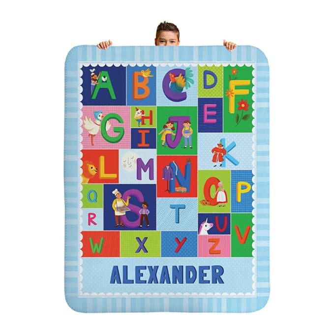 I See Me! Personalized Blanket - Name Blanket - Christening Gift - Baptism Gift - Custom Baby, Newborn, Sherpa Throw Blanket