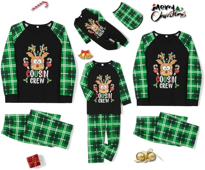 2024 Family Matching Pajamas Sets - Christmas Pjs Sleepwear Outfits for Holiday & Xmas Party