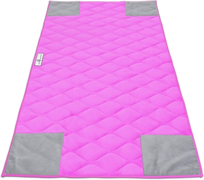Paw Inspired PopCorner Washable Fleece Cage Liners, C&C 2x4, Pink | Reinforced Corners, Super Absorbent Mat, Bedding, Waterproof Bottom, Guinea Pigs, Ferrets, Rabbits, Hamsters, Small Animals
