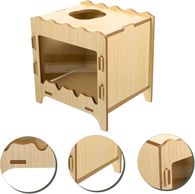 KESYOO Hamster Digging House Toy Soft Wood Nest Thick Bedding for Hamster Hideout Creative PET Plaything Small Animal Digging Box