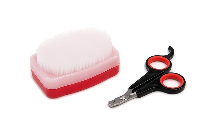 Lixit® Grooming Kits For Rabbits, Guinea Pigs and other Small Animals (Red, 4 Piece Kit)