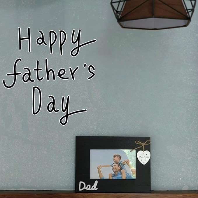 Dad Picture Frame Saying I Love You so,Father Day Gift,Dad Birthday Gifts from Daughter and Son, Father Photo Frame 4x6 (Dad Horizontal)