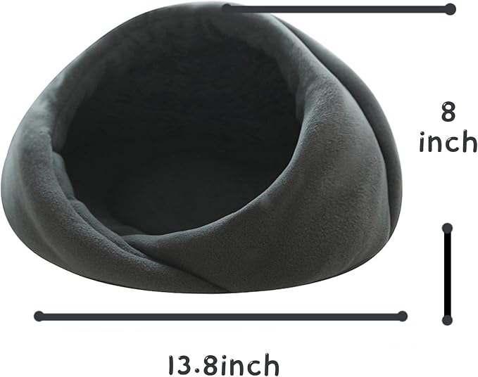 Ferret Bed Cave and Hideouts Comfortable，Ferret Hideaway Bed Accessories for Cage Ferret Beds and Hideouts Safe & Cozy for All Ages Ferrets(Grey) (Grey)