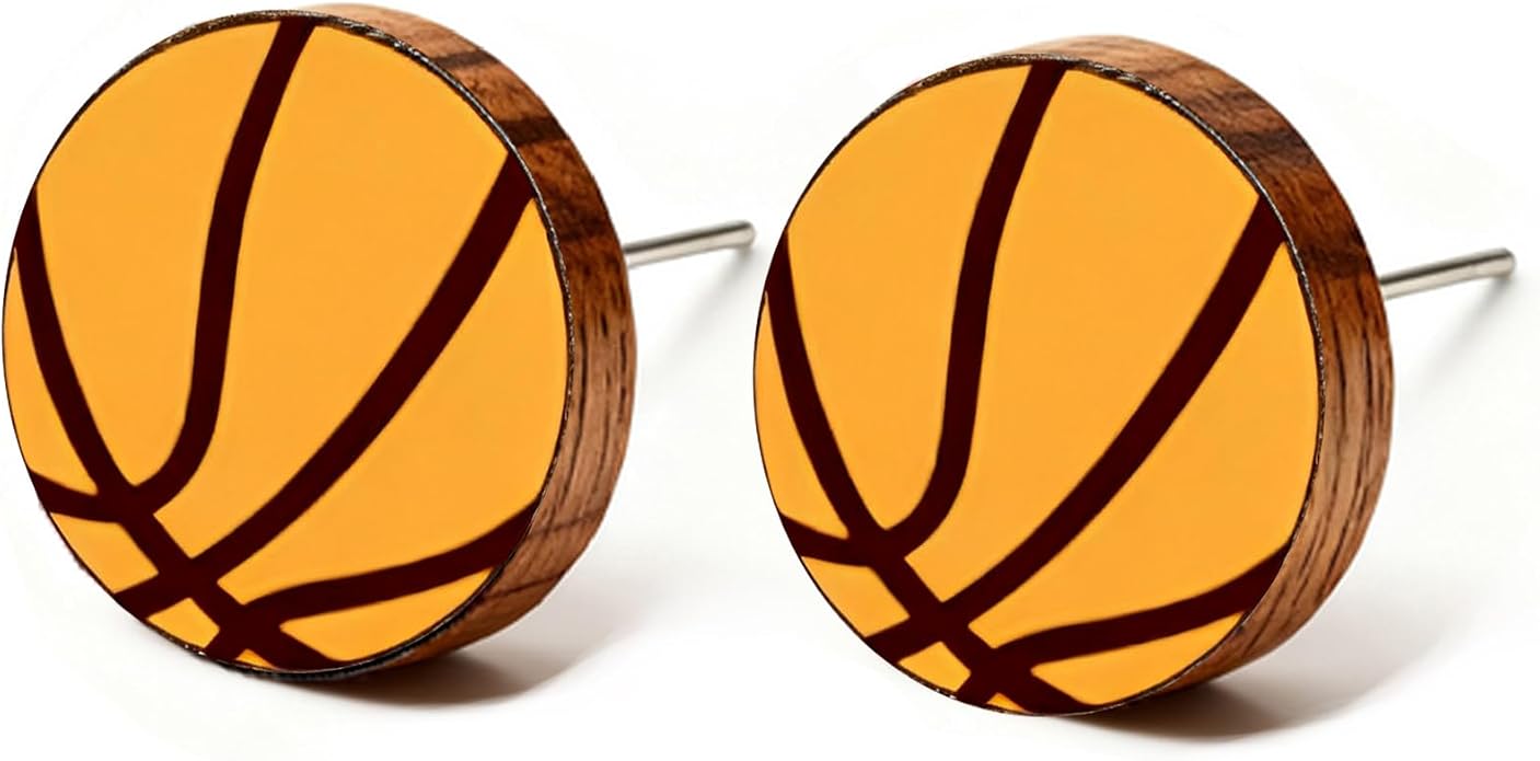Wooden Stud Earrings for Women Hypoallergenic Jewelry Gifts for Women
