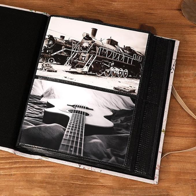 Photo Album 4x6, Soft Fabric Cover Pictures Photo Albums Memory Book for Family Baby Wedding Anniversary Birthday (Multicolor, 200 Pockets)