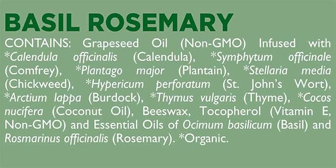 Natural Lip Balm, Perioral Dermatitis Treatment, Calendula, Healing Lip Balm with Immune Supportive Basil & Rosemary Essential Oil, Organic Coconut Oil, 2 Pak, Ora's Amazing Herbal