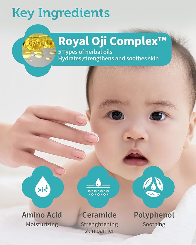 GOONGBE Pri-mmune Moisture Cream - Korean Baby Body Cream with Shea Butter - Hypoallergenic Gentle Daily Moisturizer for Dry Skin - Fast Absorbing, Naturally Derived Non-Sticky Cream, 6.1oz.