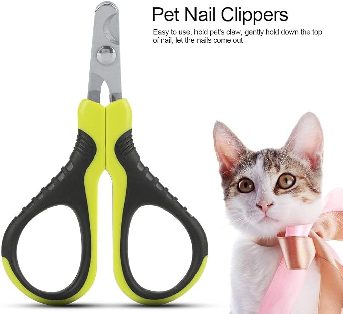 Pet Nail Clippers for Small Animals - Cat Nail Clippers & Claw Trimmer for Home Grooming Kit - Professional Grooming Tool for Tiny Dog Cat Bunny Rabbit Bird Puppy Kitten Ferret