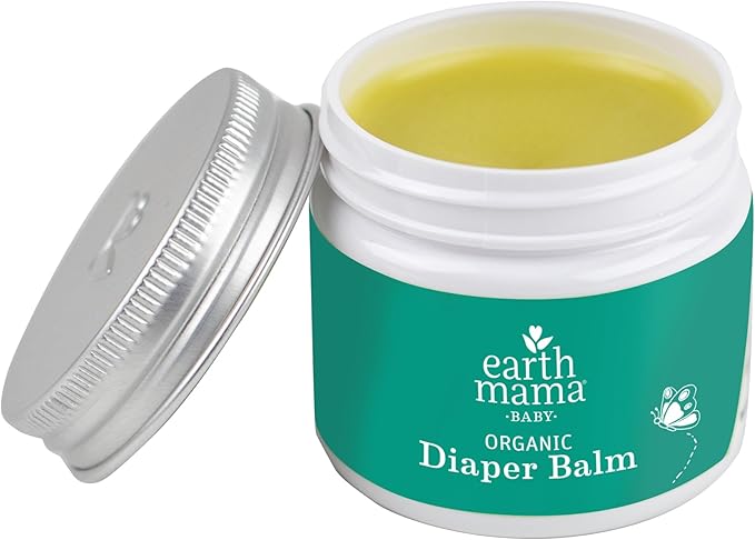 Earth Mama Organic Diaper Balm 2-Ounce | Diaper Cream for Baby | EWG Verified, Petroleum & Artificial Fragrance-Free with Calendula for Sensitive Skin (4-Pack)