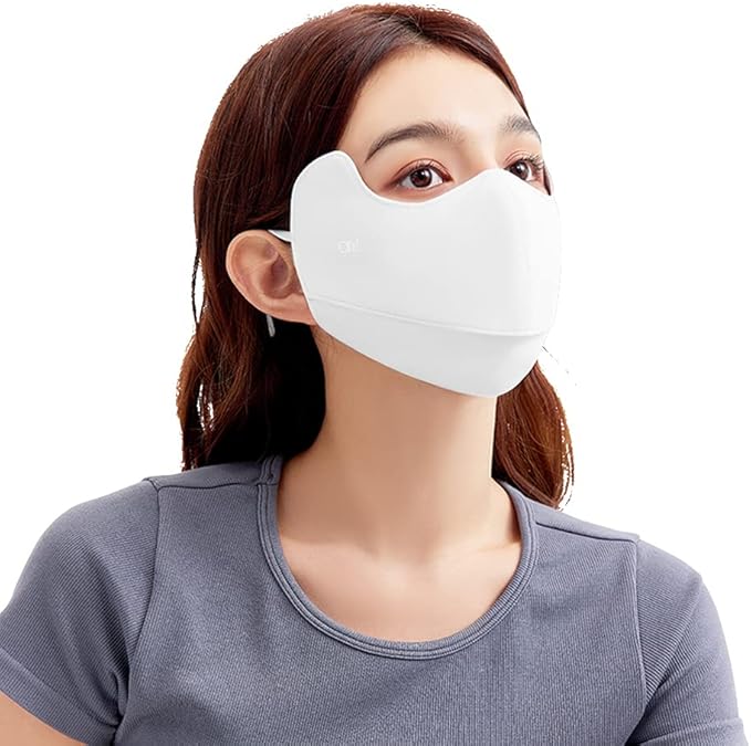 Sun Protection UPF 50+ UV Face Cover Summer Face Mask Neck Gaiter with Ear Loops SLN3M308