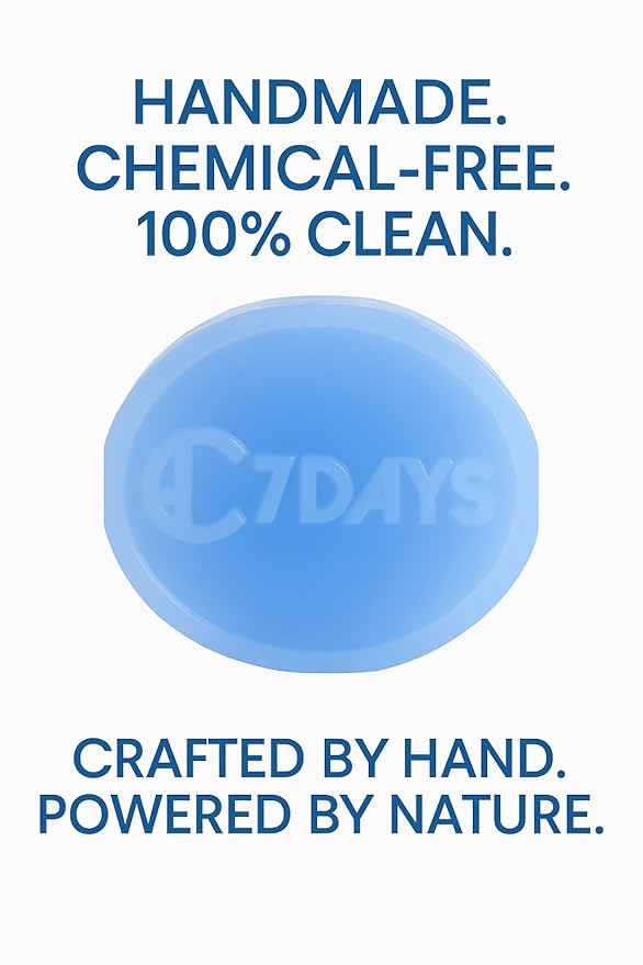 CDH7DAYS EWG VERIFIED VEGAN BAR SOAP/HANDMADE (MADE IN KOREA) Natural Body Soap Bar, Plant-Based, Handmade SOFT MILKY SOAP (Recommendation for MOTHER) (2, BLUE)