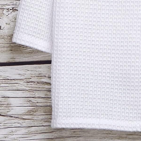 Personalization Universe Personalized Snowman Repeating Name Christmas Waffle Weave Kitchen Towel - Classic Christmas Kitchen Decor with Custom Family Names, Cute Holiday Dish Towel